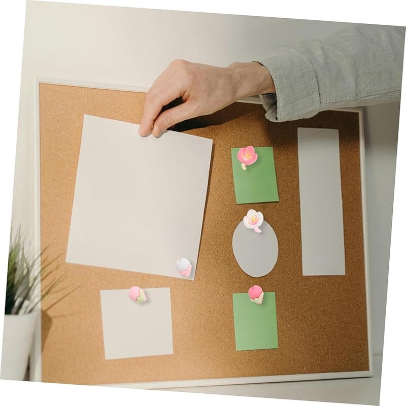 TEHAUX 20 قطعة من الدبابيس الزخرفية على شكل زهور للوحات الفلين وجدران الصور - Image 5