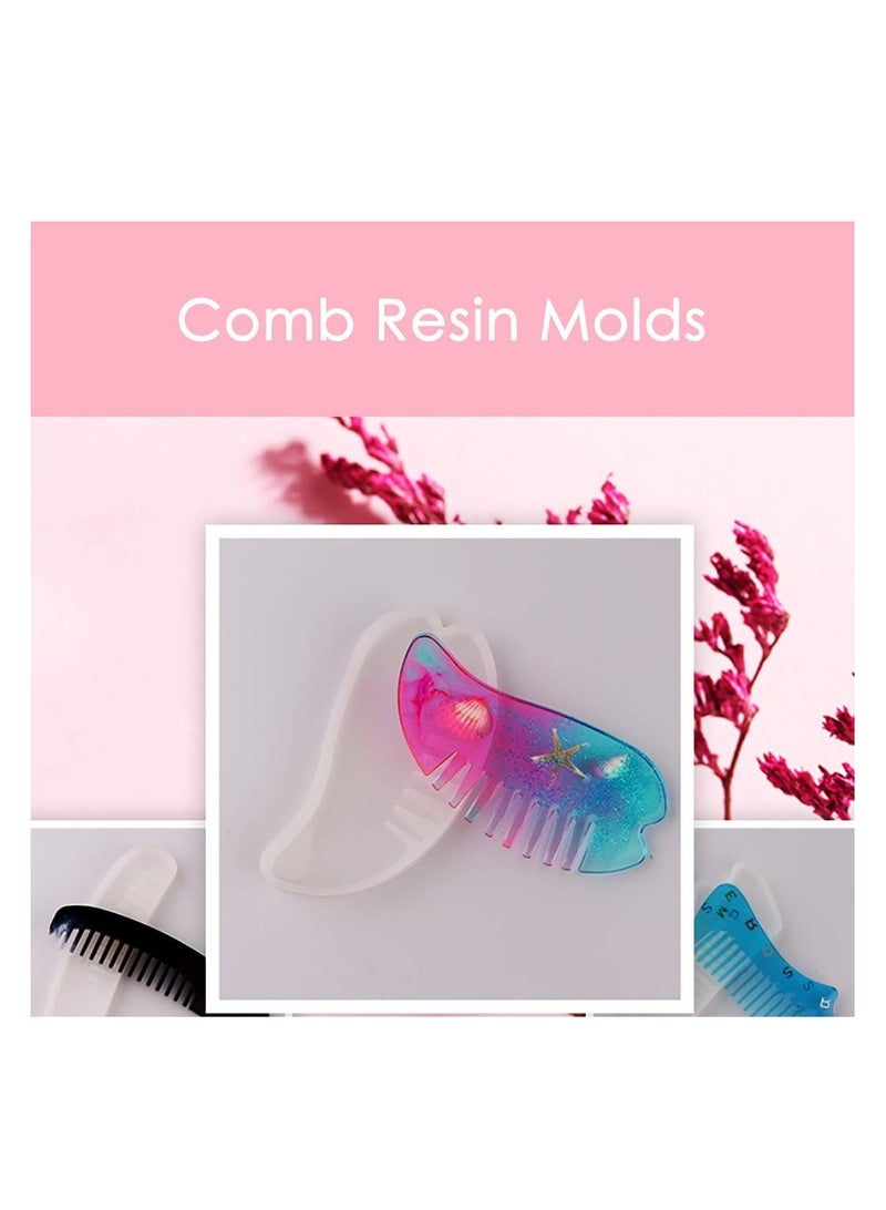 KASTWAVE Comb Shape Silicone Casting Moulds, DIY Casting Moulds for Craft Making Handmade - Image 5