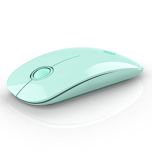 RAPIQUE R306 Wireless Mouse, Green, Bluetooth, USB, 480 hours battery life, 1600 DPI, Compatible with Windows, MacOS, Chromebook, Surface Pro, Laptops, PCs, and Computers - Image 1
