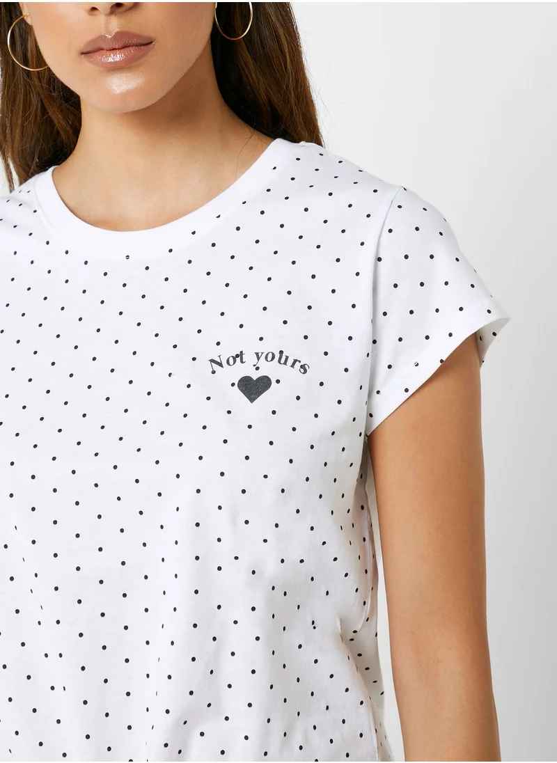 Cotton On Front Knot Minimalist T-Shirt