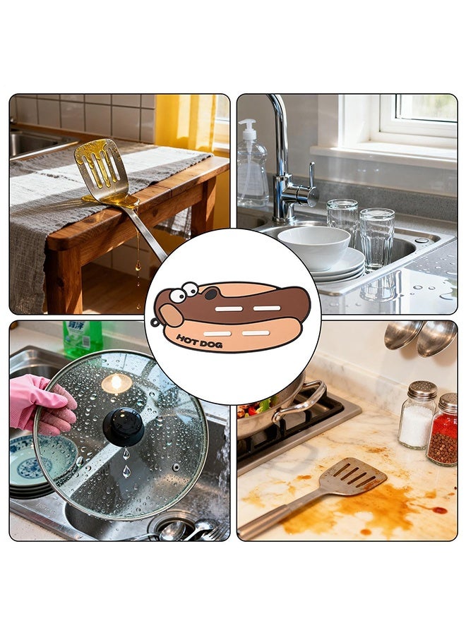 2pcs Heat Resistant Mat,Drying Pad Hot, Food Bowl Home Restaurant Under,Draining Counter Bathroom Countertop Undersink Rv Dormitory Apartment,Cartoon Cute Silicone Non, Slip - Image 4
