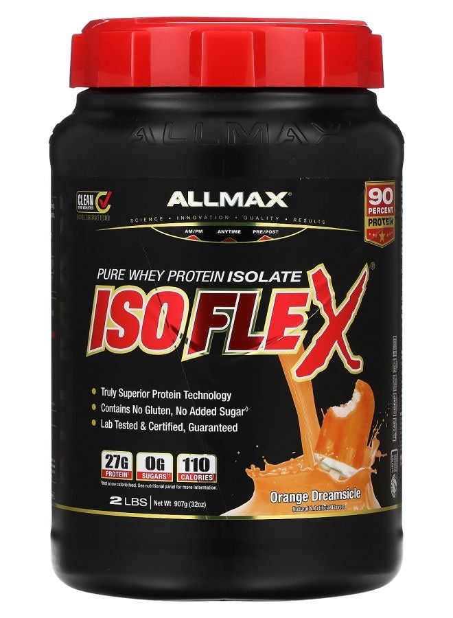 Allmax ISOFLUX® بروتين مصل اللبن النقي مع نكهة البرتقال 2 رطل (907 جرام)