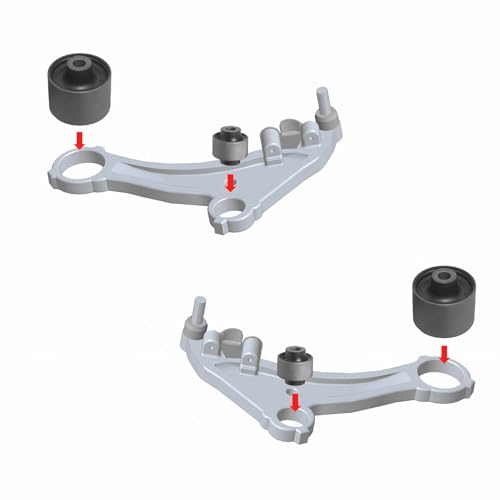 Prefer Warehouse 4Pcs Front Lower Left & Right Control Arm Bushings Kit Compatible with Nissan Pathfinder 2013-2019; Compatible with Infiniti JX35 2013; QX60 2014-2020 - Image 3