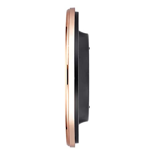 Titan Contemporary Rustic Pink Wall Clock in a Glossy Finish with a Textured Dial 32.5 x 32.5 cm (Medium) - Image 4