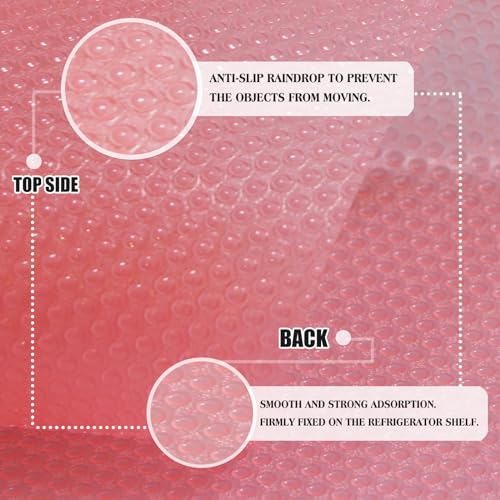 Daixers 10Pcs Refrigerator Liners, Washable Fridge Liner Shelf Mats Refrigerator Pads for Cupboard Cabinet Drawer Home Kitchen Accessories Organization (Pink) - Image 5