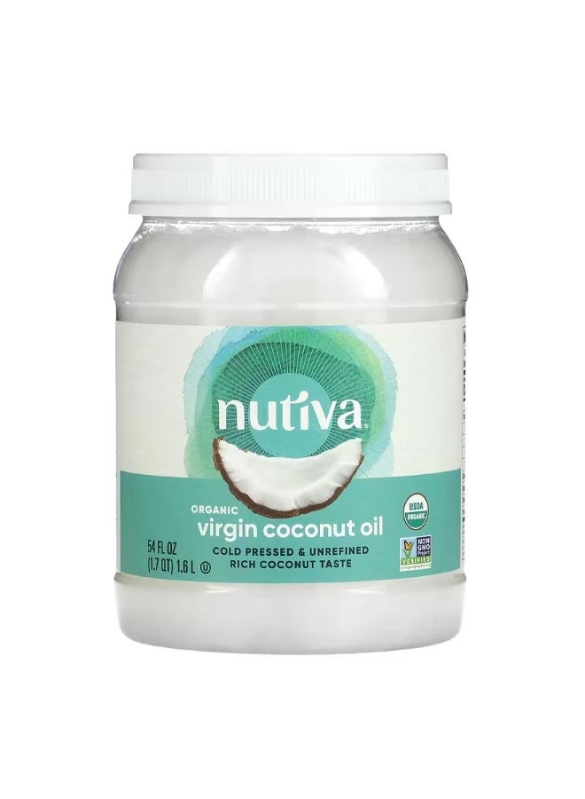 نوتيفا Organic Virgin Coconut Oil 54 fl oz 1.6 l - Image 1