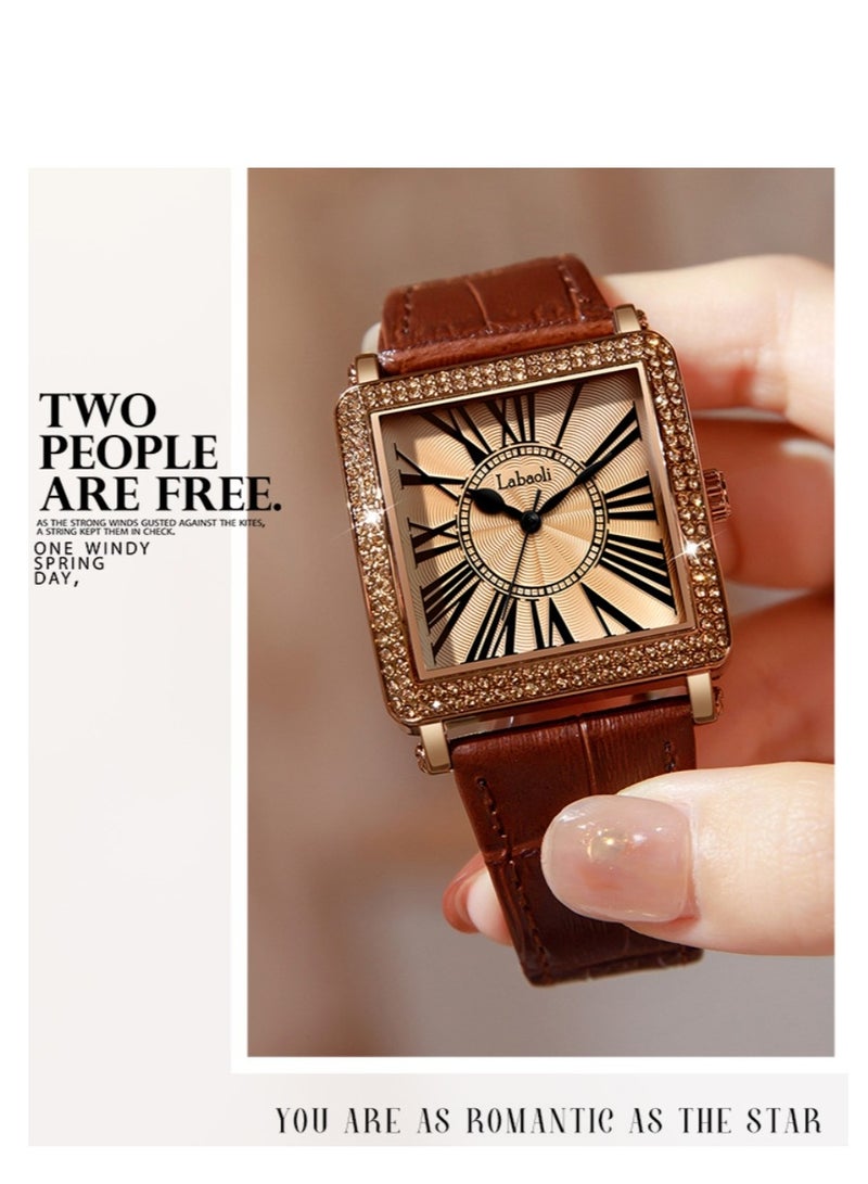 Labaoli Square Belt Watch Simple and Luxury Women's Watch Fashion Quartz Watch - Image 4