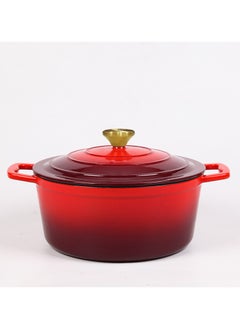 VAV Enameled Cast Iron Casserole Dish with Lid - 5 Quart Enamel Cookware Pot - Enameled Cast Iron Dutch Oven with Lid  - Image 5