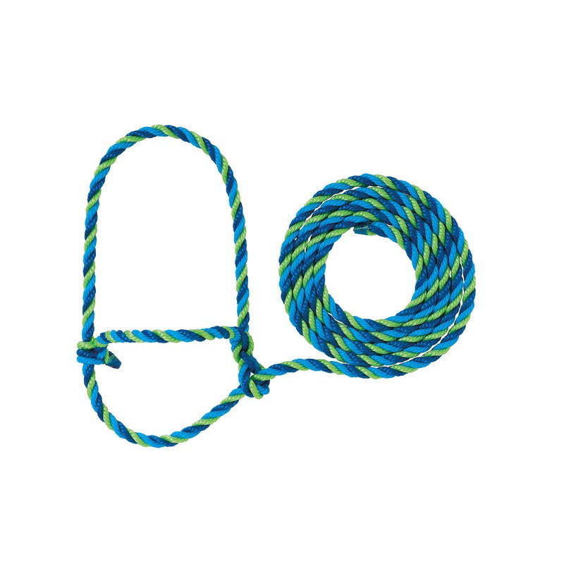 Weaver Livestock حبال حيوانات المزرعة من ويڤر ليذر للبالغين غير محددي الجنس، أزرق/أزرق إعصاري/ليموني، بقرة أمريكية - Image 4