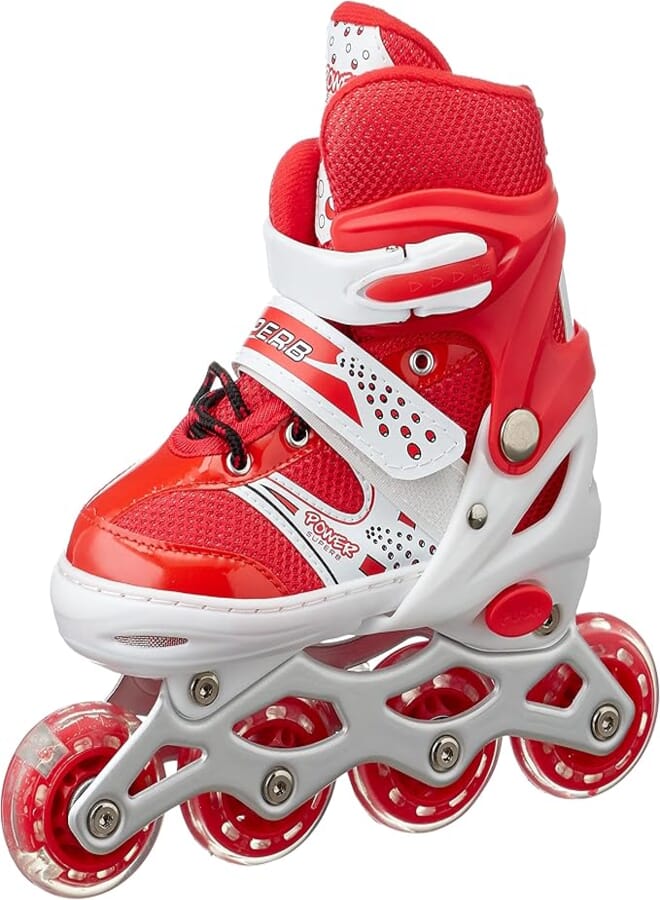 ROLLO ROLLO patinage 1 ROW WITH SAFTY AND HELMET - BINK - SMALL - SIZE 