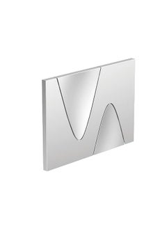 Kohler KOHLER SUMMIT Mechanical Dual-flush Faceplate in Polished Chrome color compatible with Kohler Mechanical in-wall tank or cistern tank 