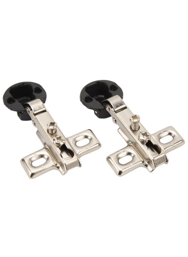 Thoraya 2pcs 26mm Hole Glass Hinge Mini Cabinet Hinge For Cabinet Glass Door  - Image 1