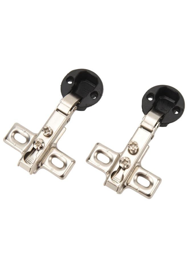 Thoraya 2pcs 26mm Hole Glass Hinge Mini Cabinet Hinge For Cabinet Glass Door  - Image 2