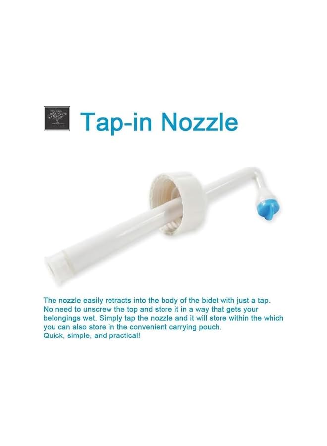 The Bros 650 ml Large Portable shattaf Bidet Bottle Handheld Travel Toilet shataf Hand Spray Seat - Image 3