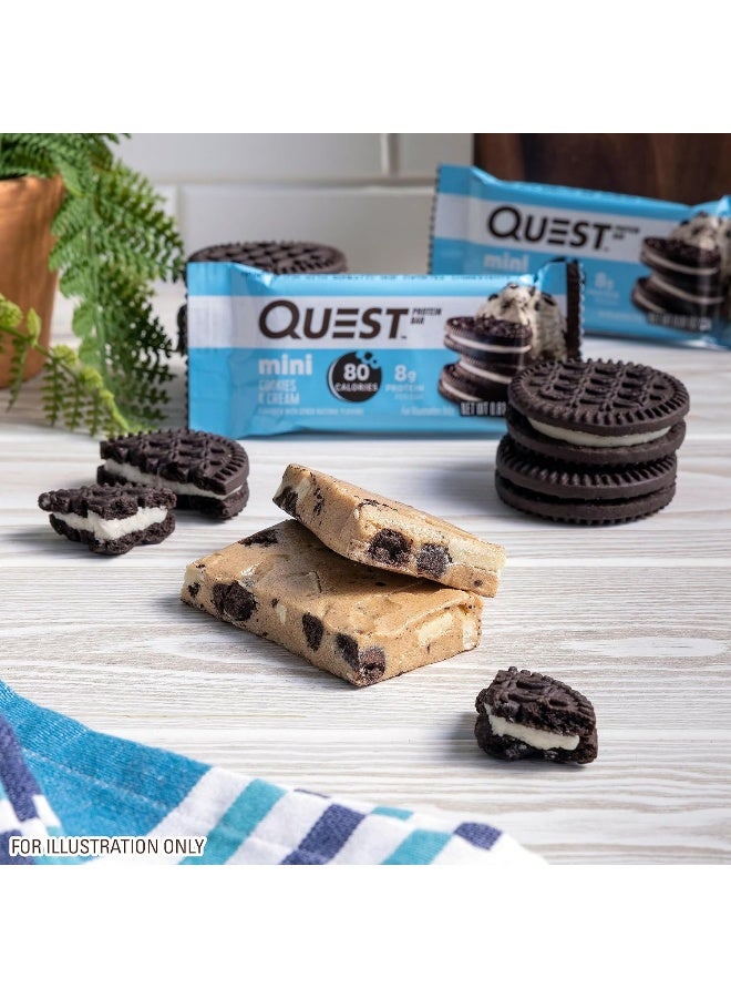 Nutrition Mini Cookies And Cream Protein Bars, High Protein, Low Carb, Keto Friendly, 14 Count