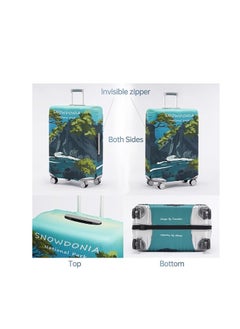 Excefore Luggage Cover Washable Suitcase cover Anti-scratch Suitcase Protector Fits 22-25 Inch Luggage  - Image 3