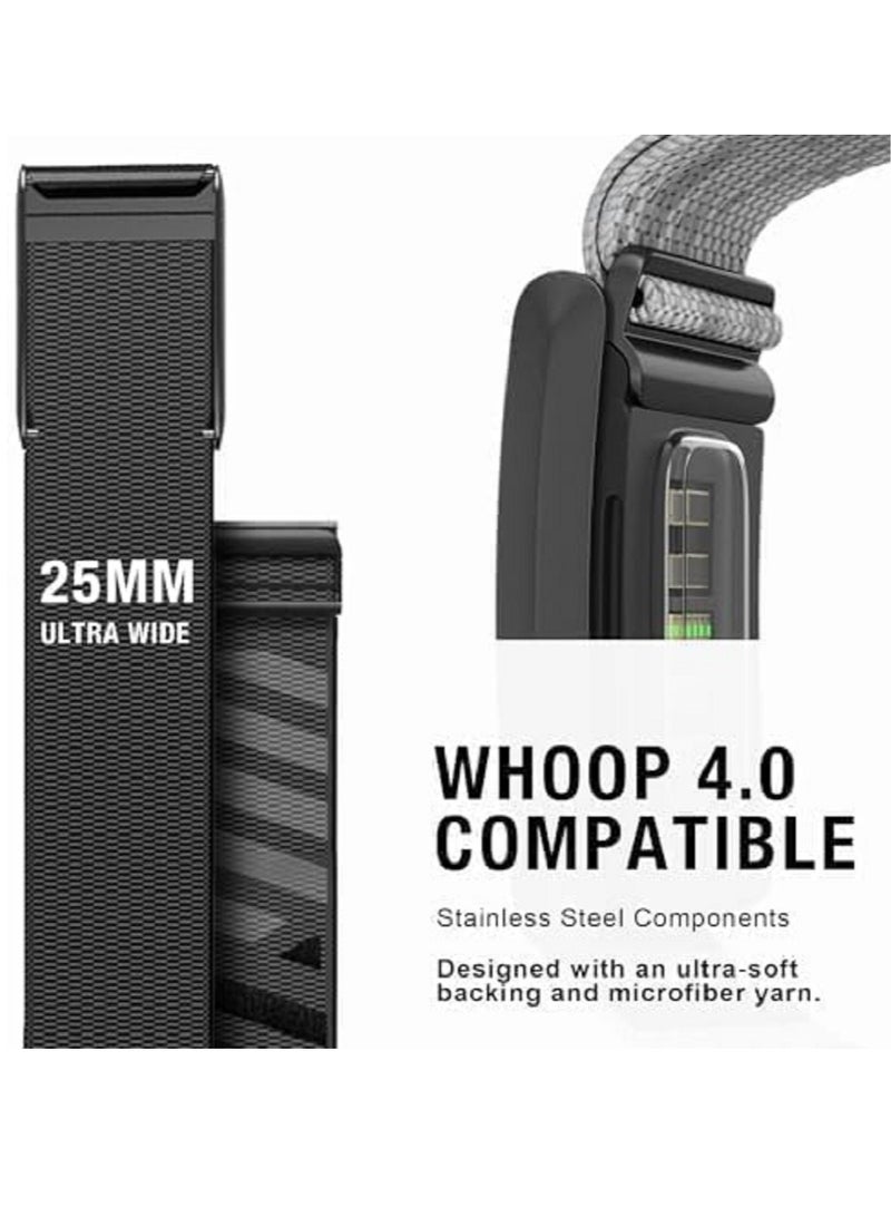 Nylon Sport Band Compatible with Whoop Band 4.0 Strap Breathable Nylon Adjustable Waterproof Replacement Wristbands Straps Connector Wearable Fitness Tracker - Image 5
