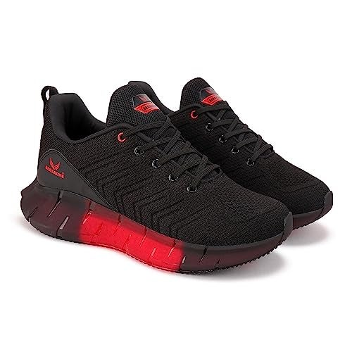 BERSACHE Premium Sports,Gym, Trending, Stylish Running Shoes For Men (Black, 10 UK) - Image 1