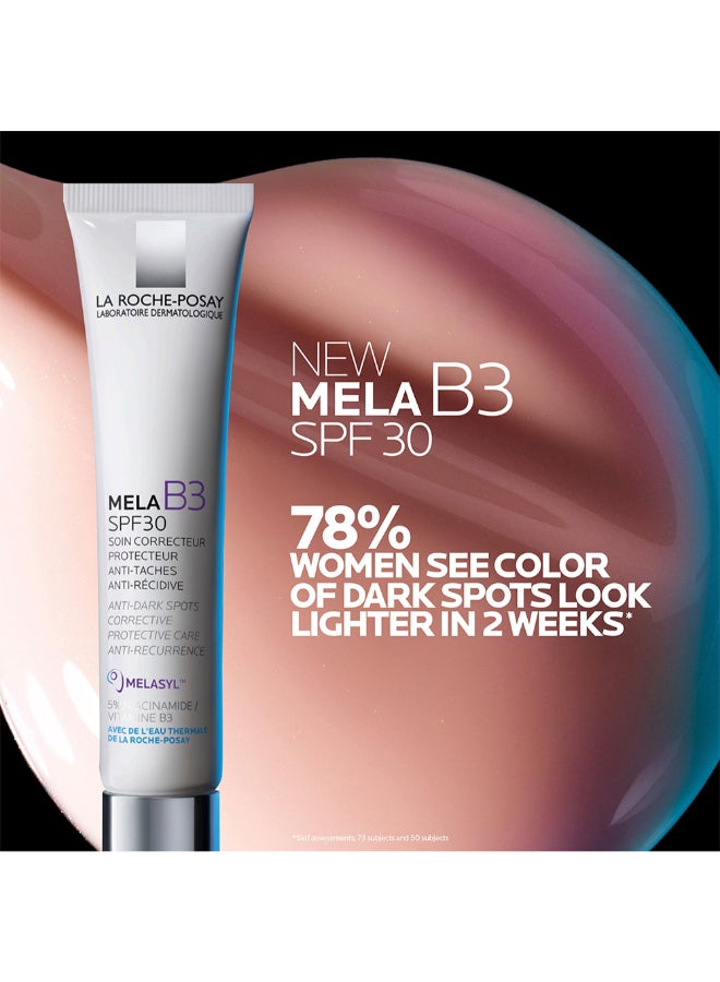 لاروش بوزيه كريم ميلا بي 3 المركز المضاد للبقع الداكنة بعامل حماية من الشمس SPF30 مع النياسيناميد لجميع أنواع البشرة 40 مل - Image 3