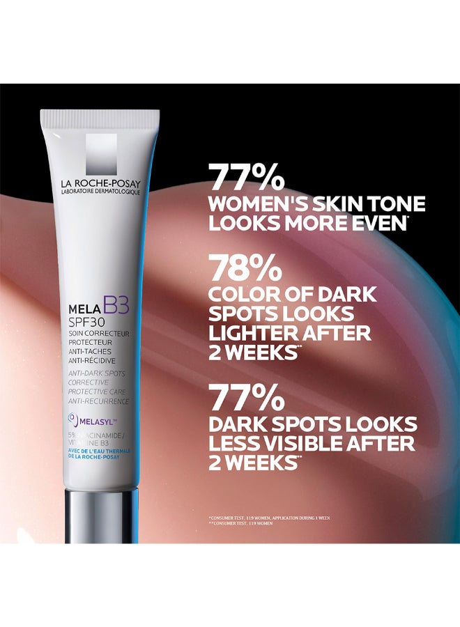 لاروش بوزيه كريم ميلا بي 3 المركز المضاد للبقع الداكنة بعامل حماية من الشمس SPF30 مع النياسيناميد لجميع أنواع البشرة 40 مل - Image 4