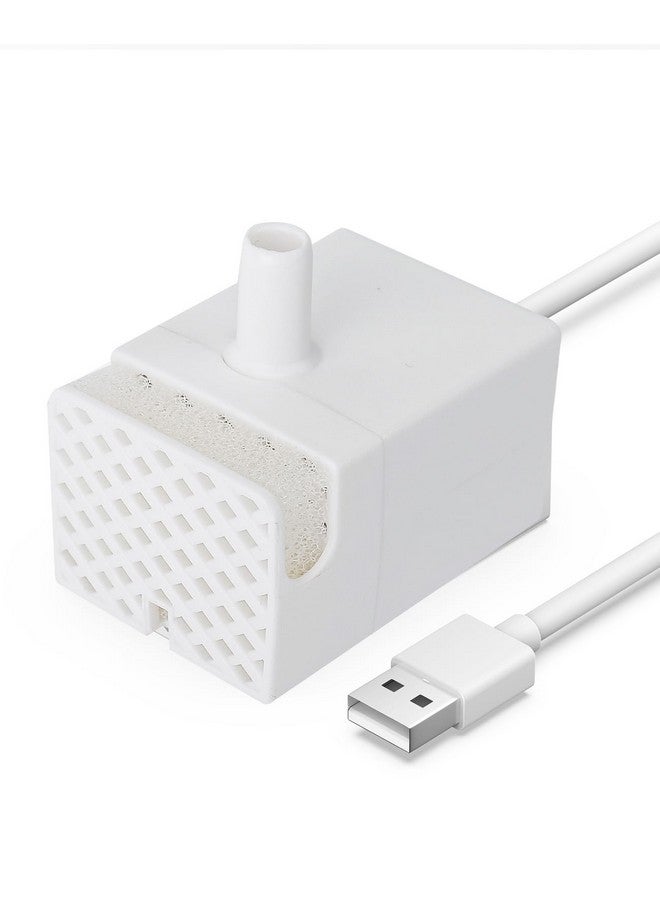 oneisall Replacement Pump for PWF-001, Replacement Pump for Cat Water Fountain With Light, Water Fountain for Cats Inside Ultra Quiet Water Pump with 4.9 ft Power Cable - Image 1