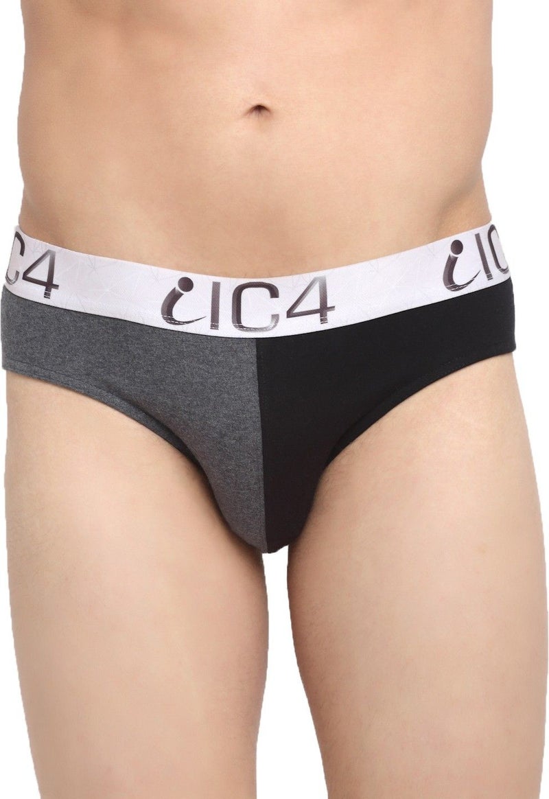 IC4 Store سراويل داخلية ثلاثية للرجال IC4 باللونين الأسود والفحم - Image 1
