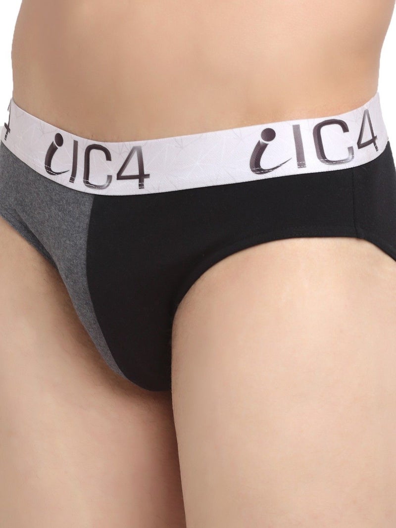 IC4 Store سراويل داخلية ثلاثية للرجال IC4 باللونين الأسود والفحم - Image 4