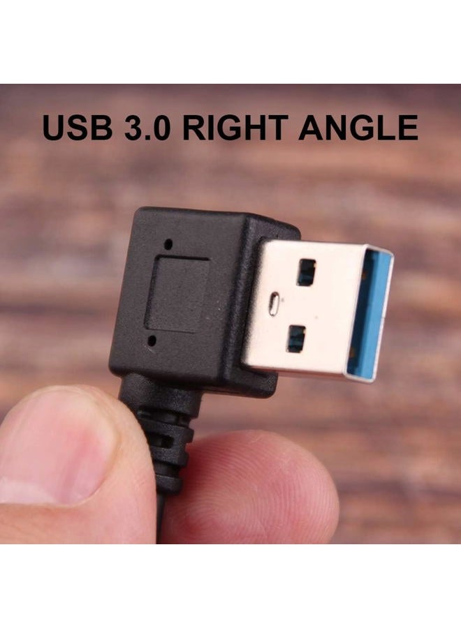 Oxsubor USB C 90 Degree Right Angle Cable Extension USB 3.0 Type c Cable Left & Right Angle Male by (20CM,8IN)(2 Pack) - Image 5