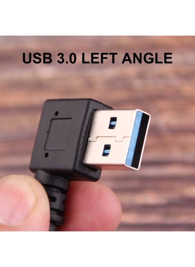 Oxsubor USB C 90 Degree Right Angle Cable Extension USB 3.0 Type c Cable Left & Right Angle Male by (20CM,8IN)(2 Pack) - Image 4