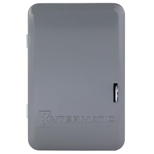 Intermatic مفتاح مؤقت ميكانيكي Intermatic T104 لمدة 24 ساعة - 208–277 فولت تيار متردد، DPST، علبة معدنية داخلية، ثقيلة التحمل، تجاوز يدوي، 40 أمبير - مثالي للإضاءة، المضخات، المراوح، وأنظمة التكييف - Image 3