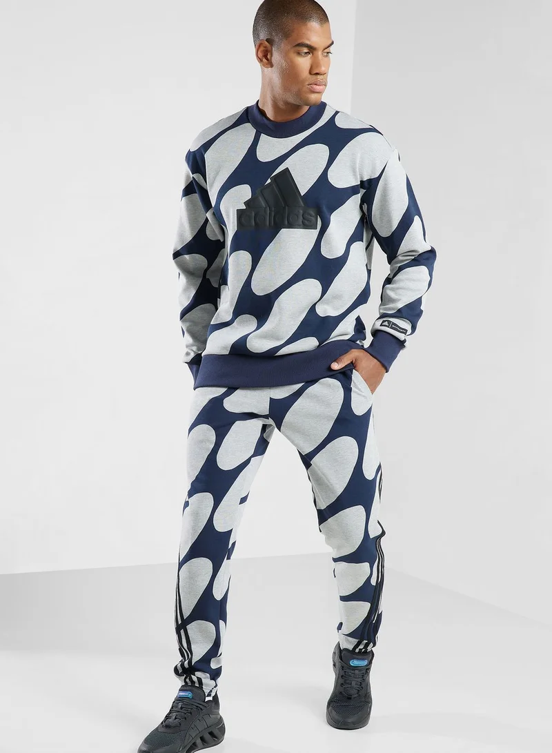 Adidas Marimekko 3 Stripe Logo Sweatpants