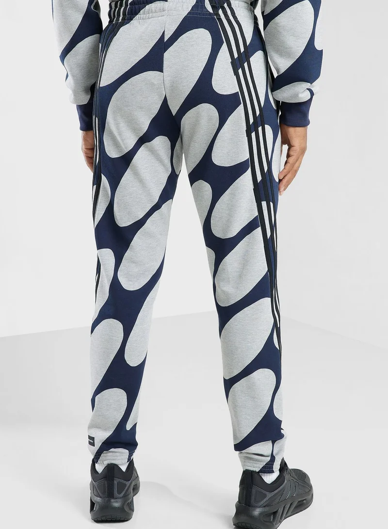 Adidas Marimekko 3 Stripe Logo Sweatpants