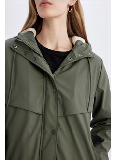 DeFacto Woman Regular Fit Hooded Raincoat  - Image 4