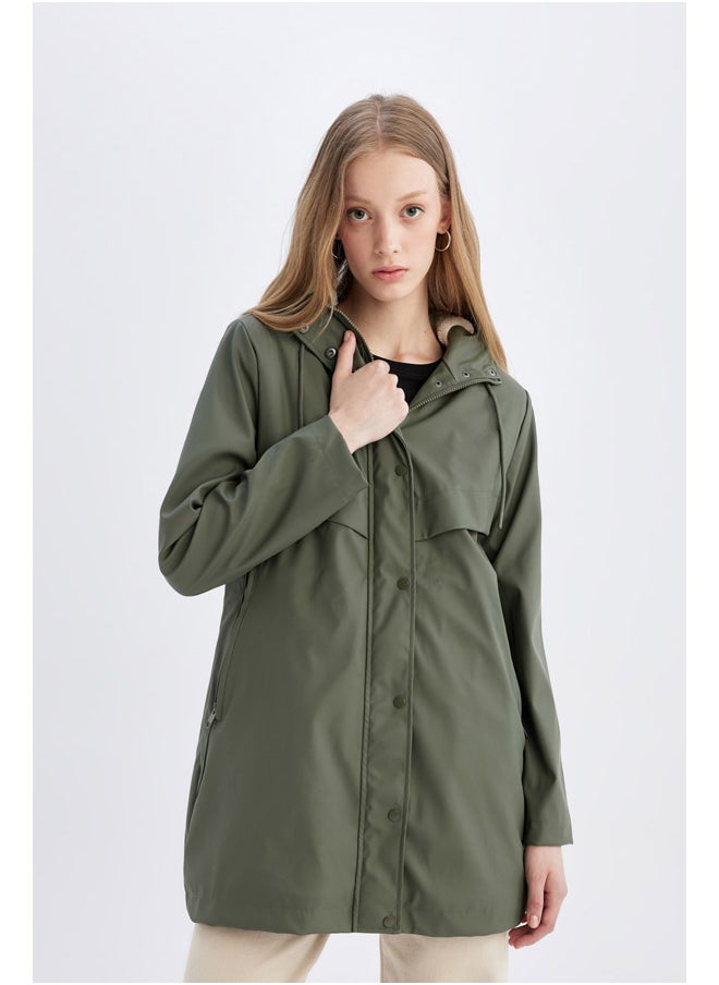 DeFacto Woman Regular Fit Hooded Raincoat  - Image 5