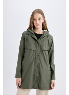 DeFacto Woman Regular Fit Hooded Raincoat  - Image 2