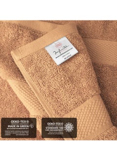Infinitee Xclusives Premium Sand Bath Sheets – Pack of 2, 90cm x 180cm Large Bath Sheet Towel - 100% Cotton Ultra Soft and Absorbent Oversized Towels for Bathroom, Hotel & Spa Quality Towel by Infinitee Xclusives  - Image 5