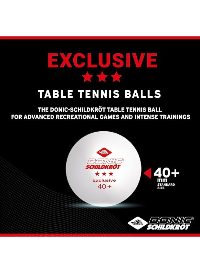 Donic SchildkrÃ¶t كرات تنس الطاولة دونيك من شيلدكروت، 3 قطع - ابيض، مقاس 40 ملم - Image 3