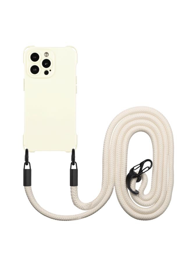 The Bros Case For iPhone 16 Pro Max Four-corner Shockproof TPU Phone Case with Lanyard