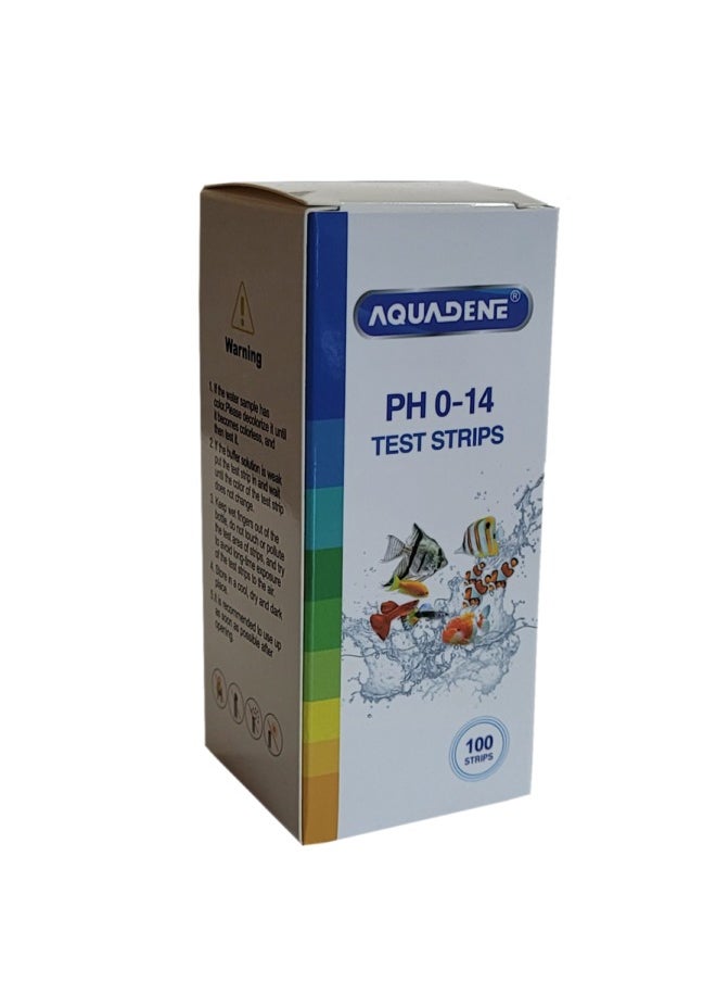 AQUADINE TAMAM AQUARIUM AQUADENE  PH Test Strips 100 test  - Image 1
