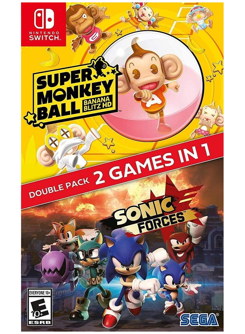 جايم Sonic Forces + Super Monkey Ball: Banana Blitz HD Double Pack - Nintendo Switch