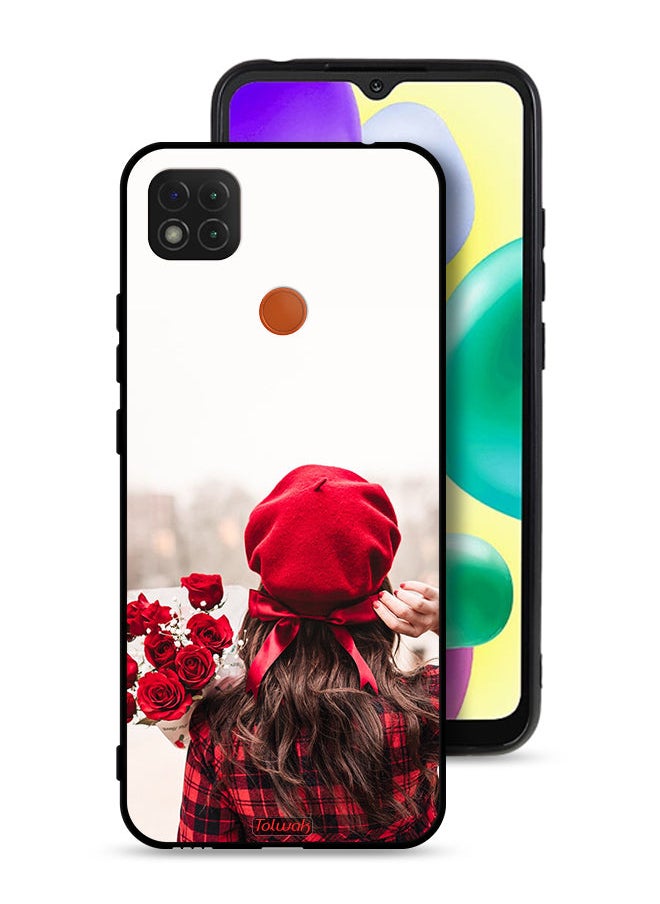 Tolwak Xiaomi Redmi 9C Protective Case Cover Holding Flowers  - Image 1