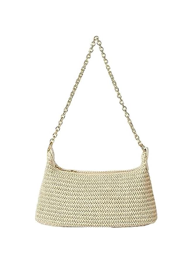 Arabest Women's Straw Woven Shoulder Bag Tote Handbag Summer Beach Purse - Image 1
