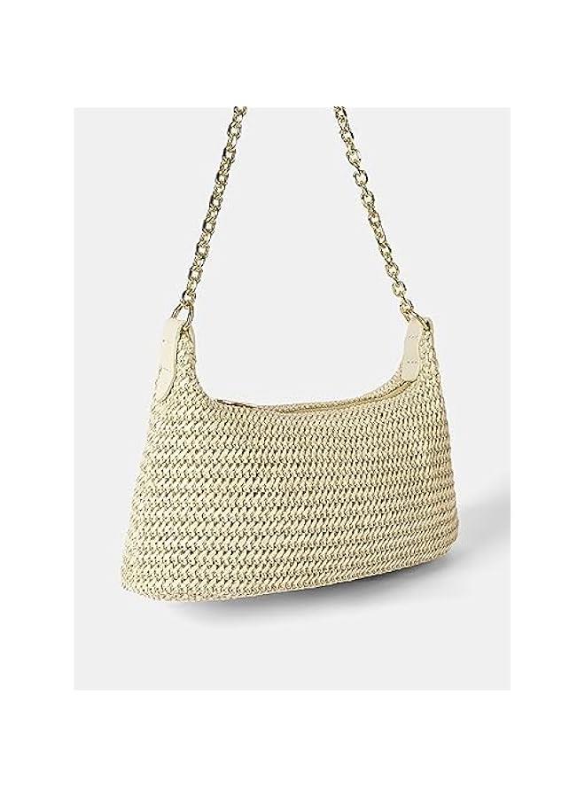 Arabest Women's Straw Woven Shoulder Bag Tote Handbag Summer Beach Purse - Image 4