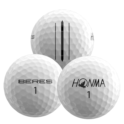 Honma BERES 5S Plus 6-Layer Golf Balls,Tour-Level Spin Control & Stable Flight Golfballs,Max Distance with Soft Unrethane Cover, for Men & Women Golfers,Intermediate to Advanced Players,1 Dozen - Image 2