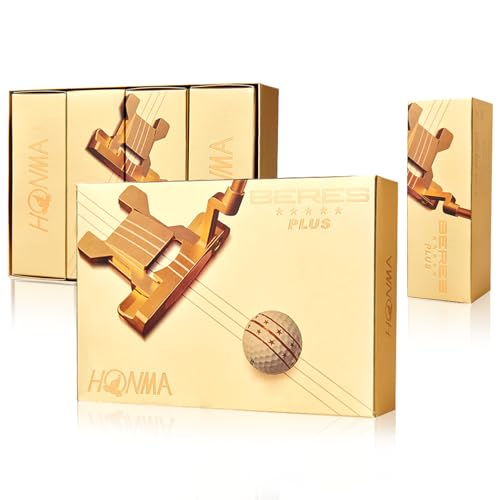 Honma BERES 5S Plus 6-Layer Golf Balls,Tour-Level Spin Control & Stable Flight Golfballs,Max Distance with Soft Unrethane Cover, for Men & Women Golfers,Intermediate to Advanced Players,1 Dozen - Image 1