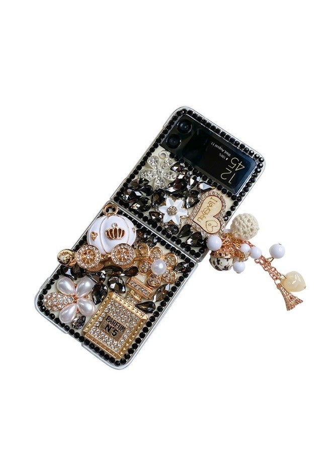 Suitable for Samsung Galaxy Z Flip6 phone case, rhinestone design, shockproof and drop-resistant. - Image 1