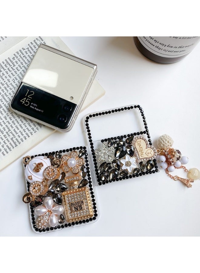 Suitable for Samsung Galaxy Z Flip6 phone case, rhinestone design, shockproof and drop-resistant. - Image 3