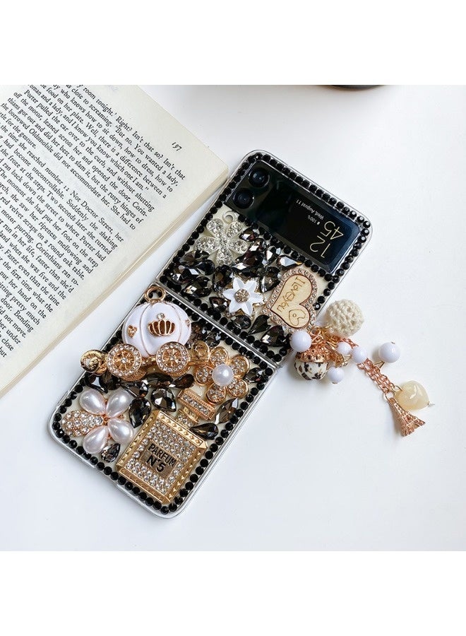 Suitable for Samsung Galaxy Z Flip6 phone case, rhinestone design, shockproof and drop-resistant. - Image 4