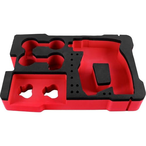 Yudylg EVA Liner Organizer Compatible with 8435 Series Tool Box - Custom Inserts Fit for 2505 Series Installation Drill Driver Kit & Accessories，Dual-Tone Color - Red and Black - Image 1