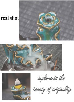 Generic Incense Burner, Ceramic Backflow Lotus Incense Holder, Home Decor Aromatherapy Ornament  - Image 2